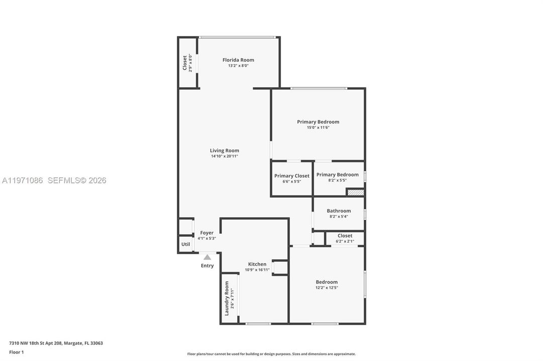 На продажу: $100,000 (2 спален, 2 ванн, 1000 Квадратных фут)