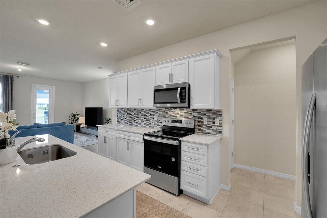 Additional storage under staircase