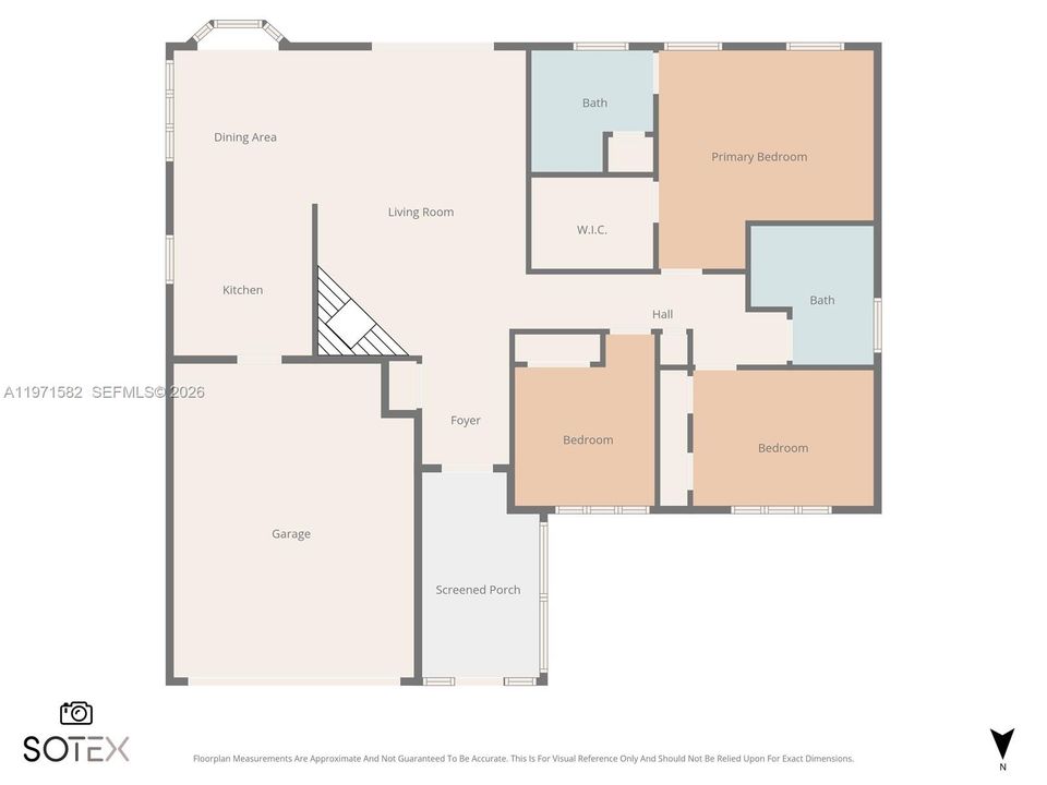 На продажу: $347,999 (3 спален, 2 ванн, 1290 Квадратных фут)