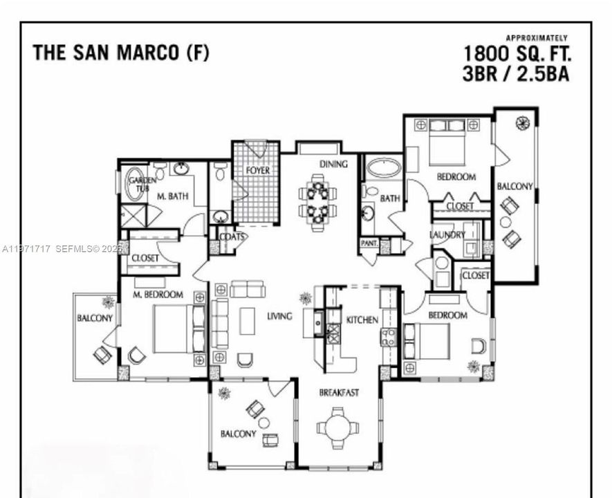 На продажу: $589,000 (3 спален, 2 ванн, 0 Квадратных фут)