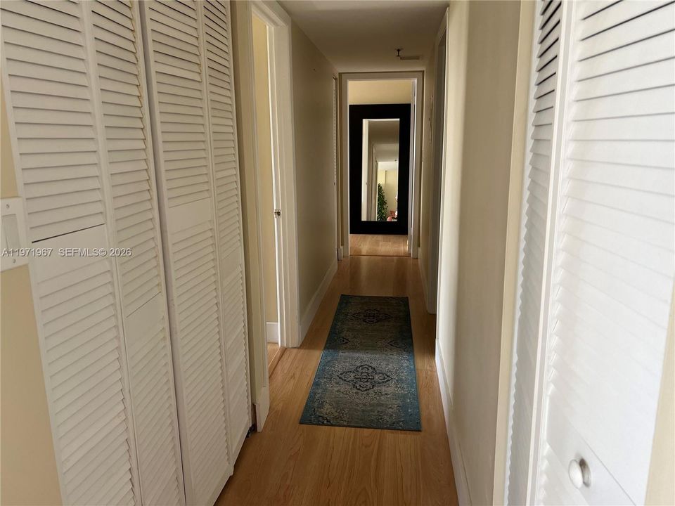 Hall Way to Bedrooms