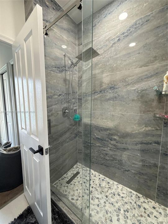 Shower in the Pool house