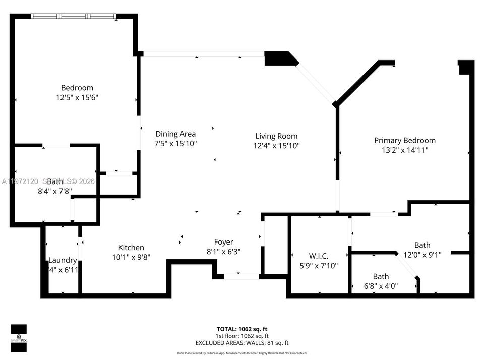 For Sale: $445,000 (2 beds, 2 baths, 1221 Square Feet)