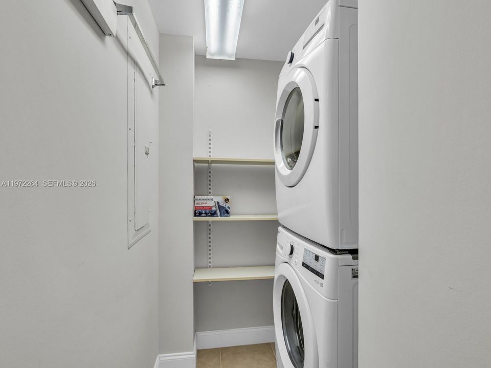Washer and Dryer on second floor