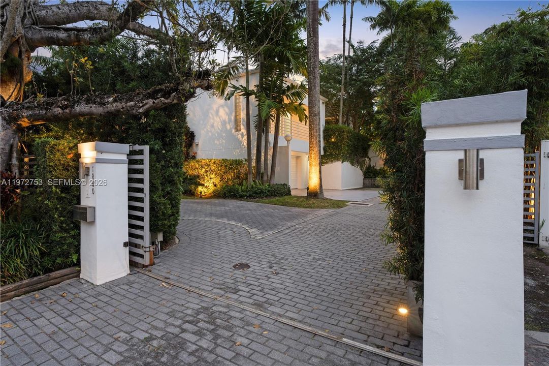 Gated, private with lots of curb appeal and enclosed parking for privacy