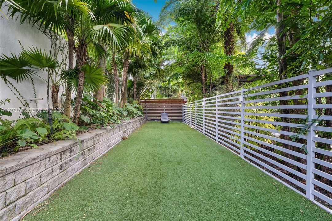 Golf putting area, dog park or play area on the property