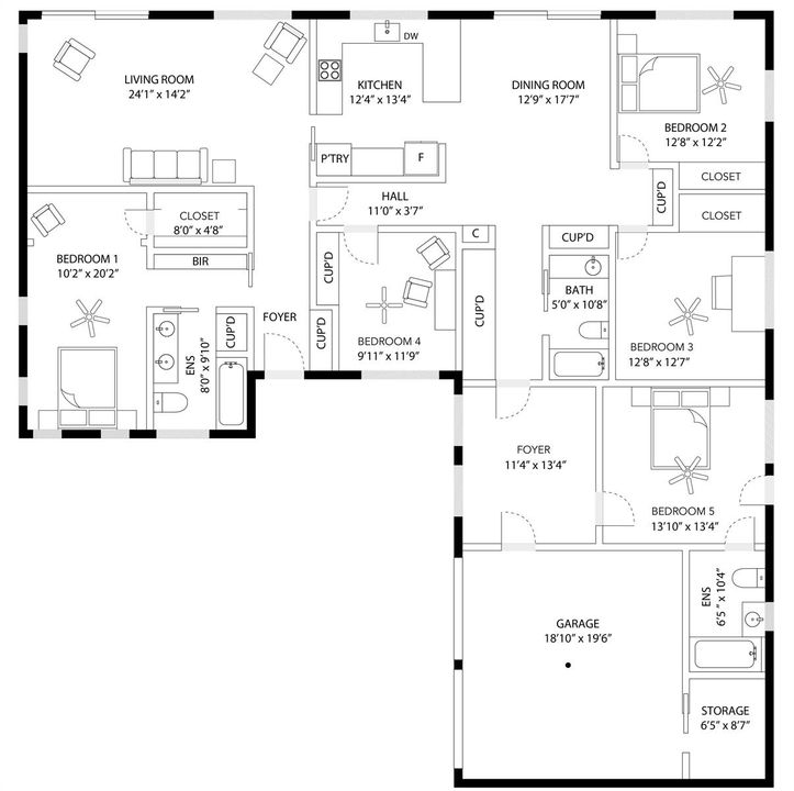 547 E Causeway Floor Plan