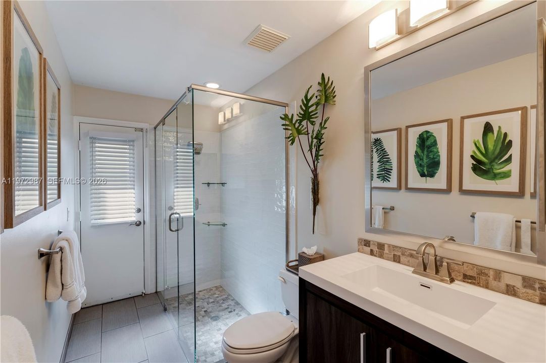 Full Bath Downstairs also Cabana bath
