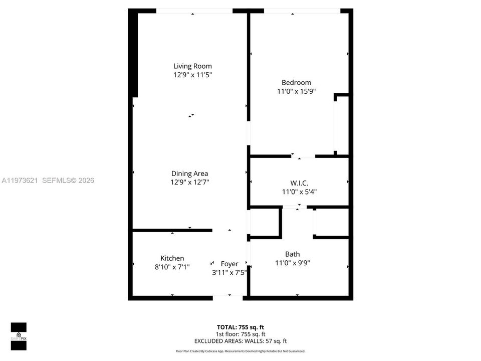For Sale: $355,000 (1 beds, 1 baths, 821 Square Feet)