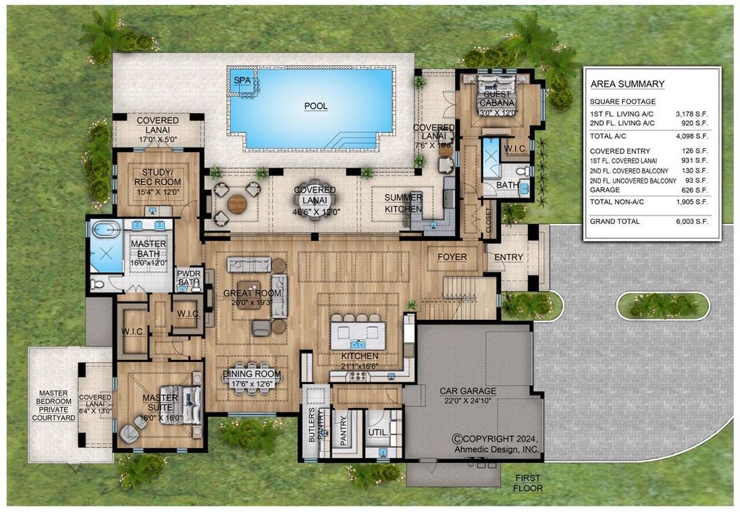 Blue Cypress IV-Lot 1-Color Plan-First F