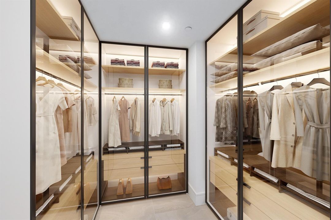 Owner Suite Closet Virtually Staged