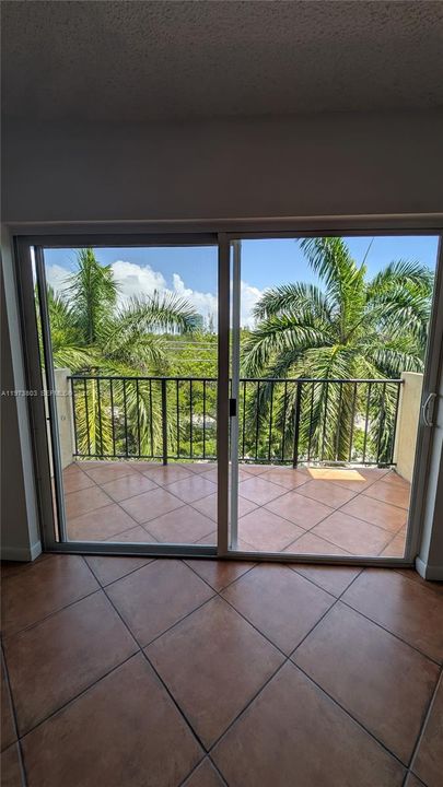 View from living room area.