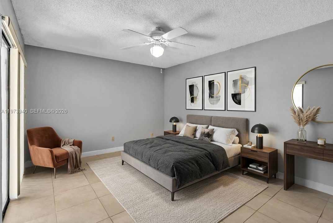 Staged Master Bedroom