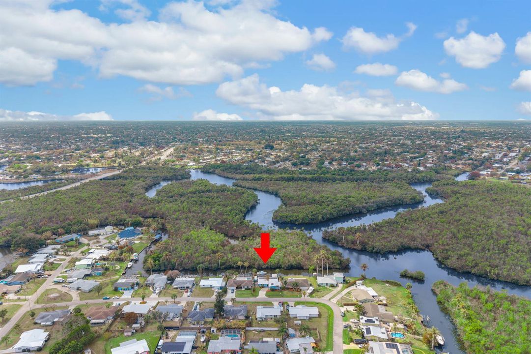 Aerial St Lucie River