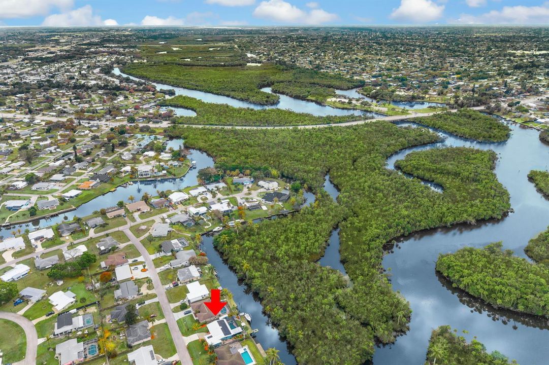 Aerial - St Lucie River