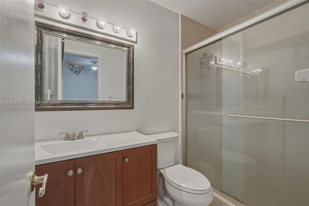 Primary bathroom upstairs
