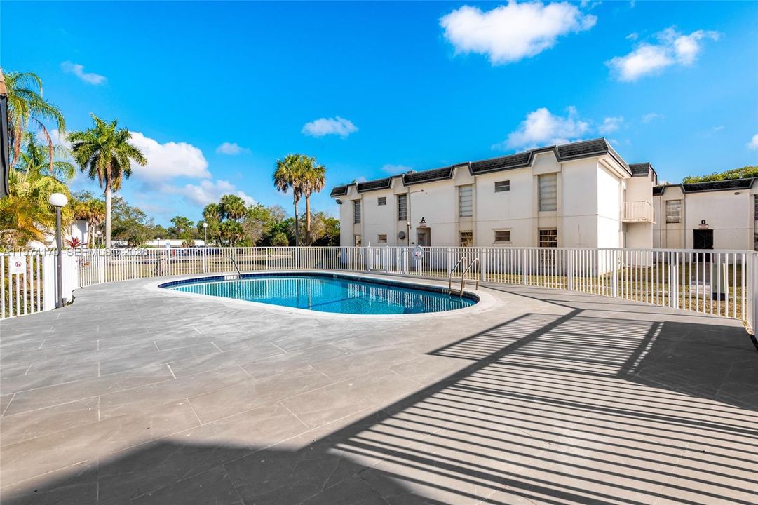 next to the pool location