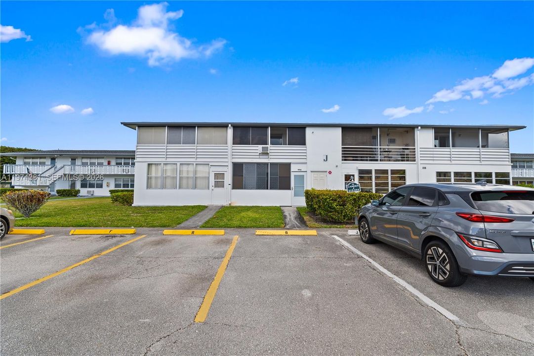 Convenient assigned parking space just steps away