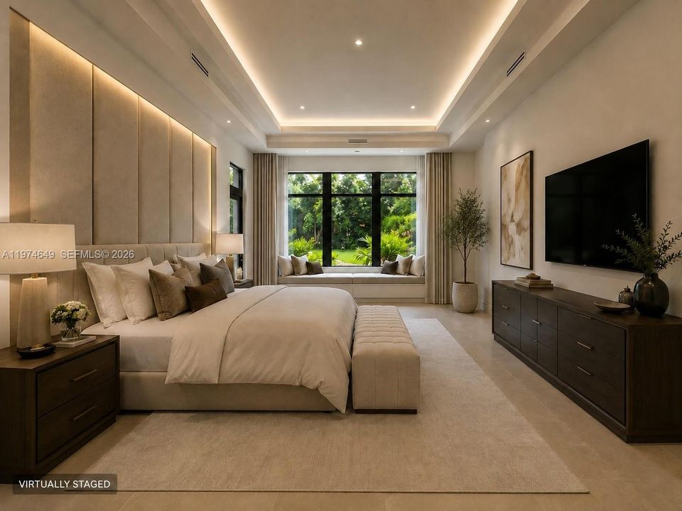 26 x 16 Primary. Furniture and indirect lighting virtually Staged