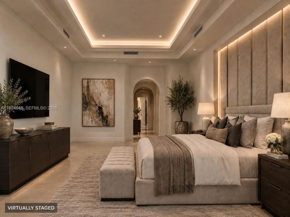 26 x 16 Primary. Furniture and cove lighting virtually staged.