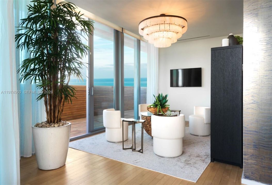 3rd floor seating area
