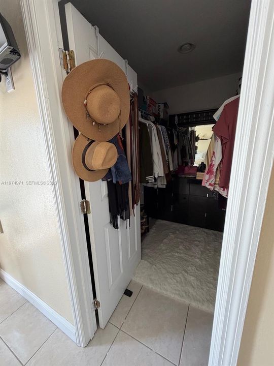 Ample walking closet from room #2 on 2nd floor