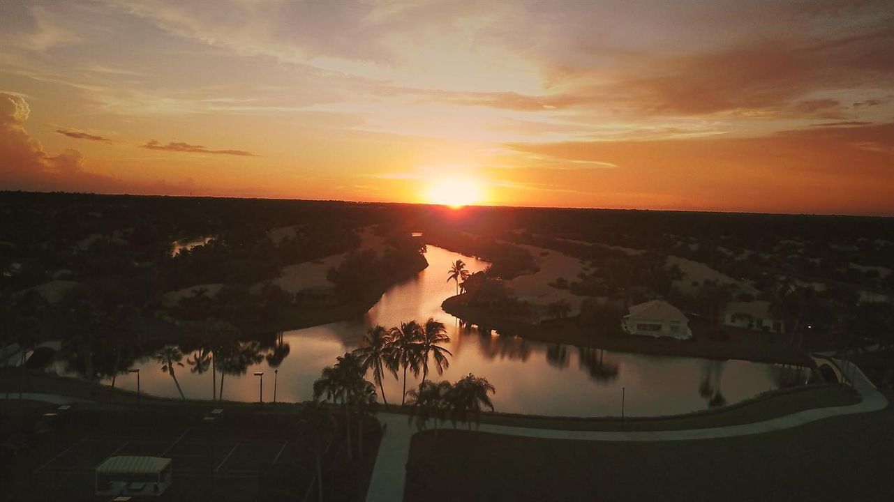 28 Aerial View Sunset