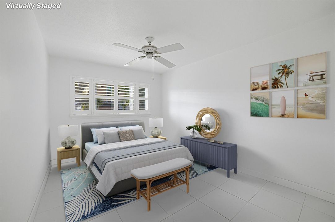 Virtually Staged 2nd Bedroom