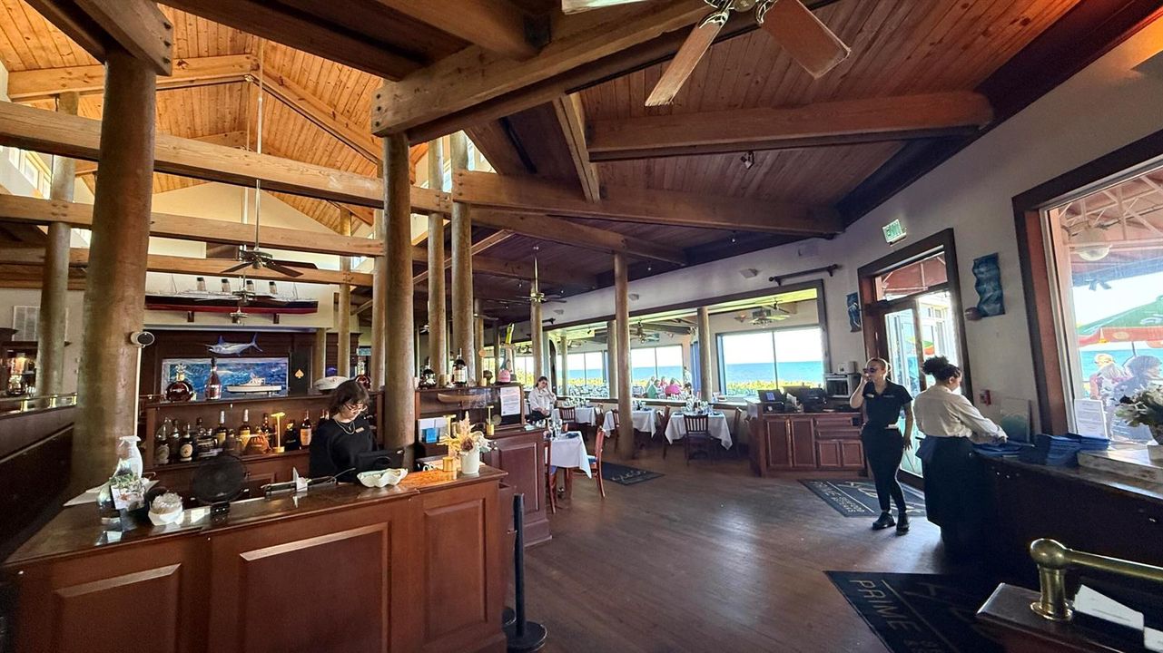 Magic Oyster seafood bar interior
