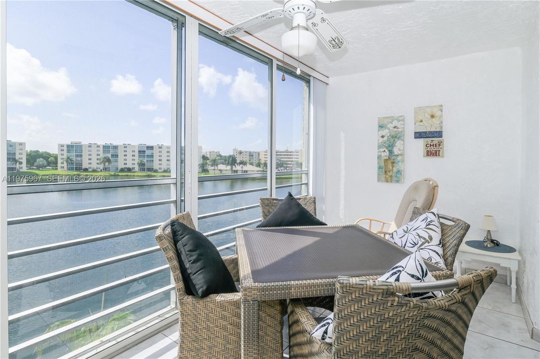 Stunning water views from patio
