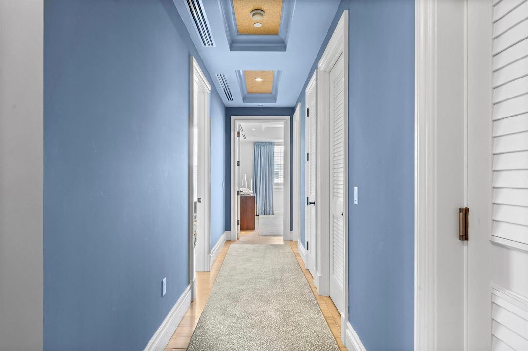 Hall leading to guest bedrooms