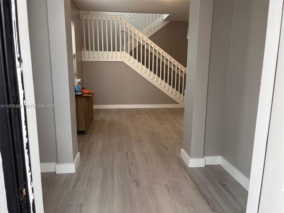 Inside front door