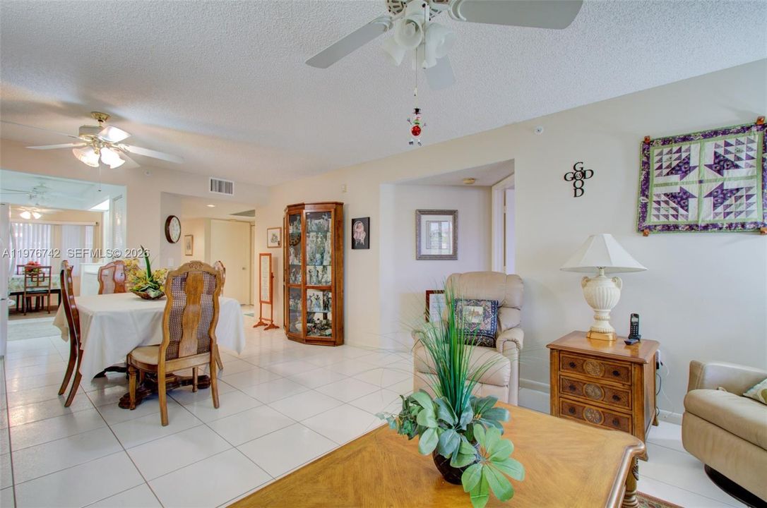Enough space for china cabinet, buffet and large dining table