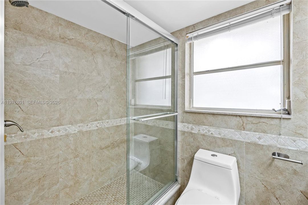Primary bathroom with shower