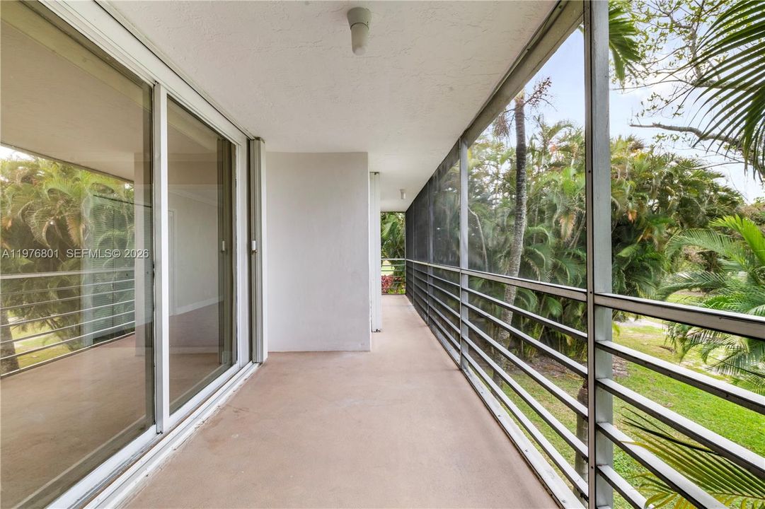 Screened in balcony