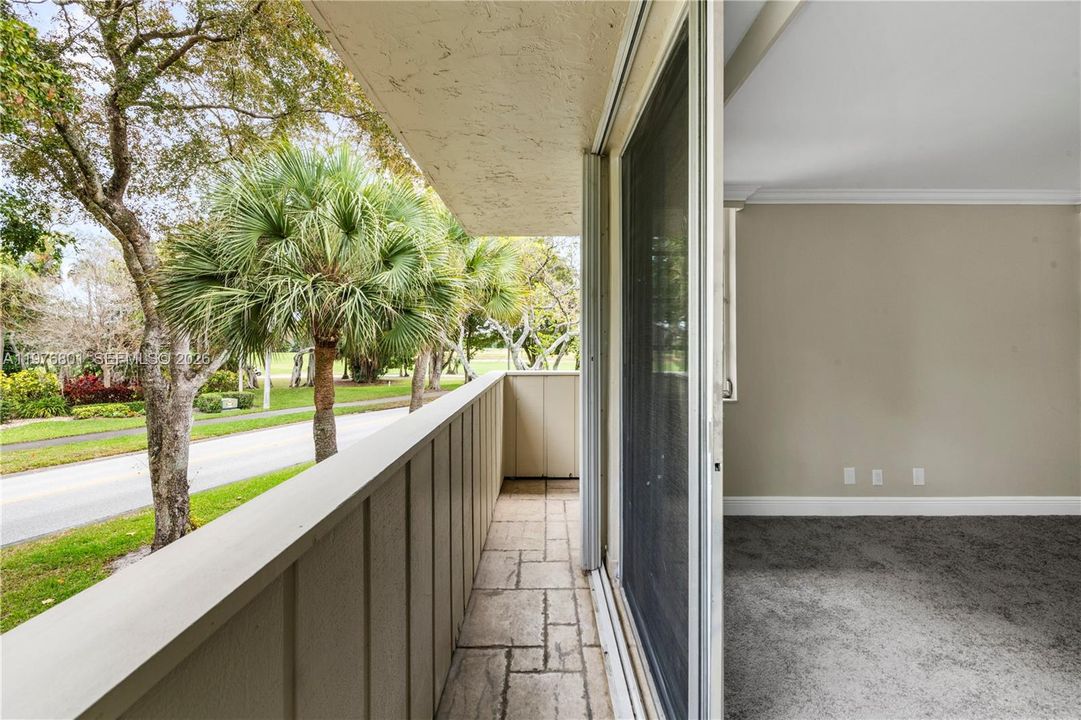 Private balcony off of primary bedroom