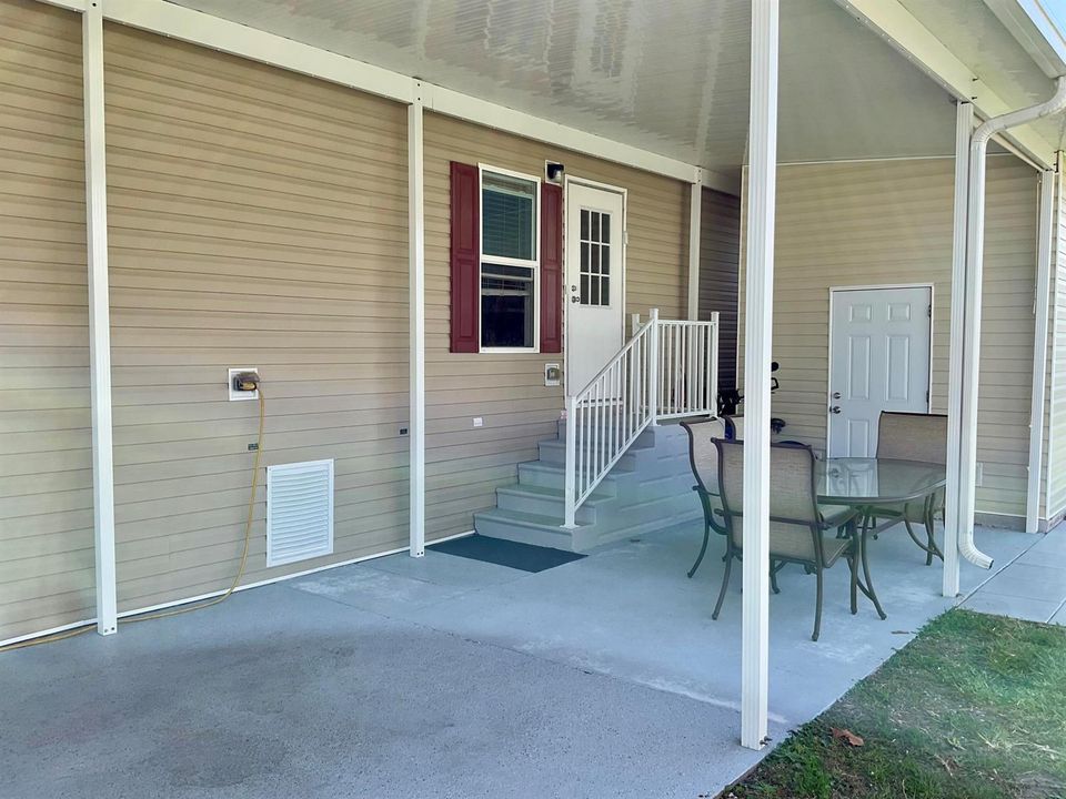 Carport & Kitchen entrance