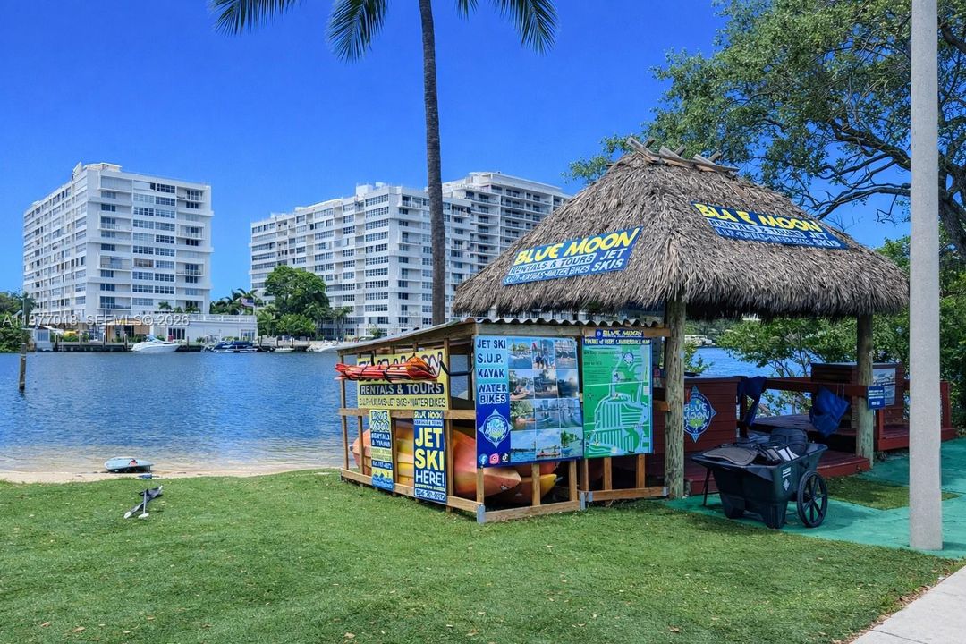 Walk to Jet ski/Kayak rentals etc.
