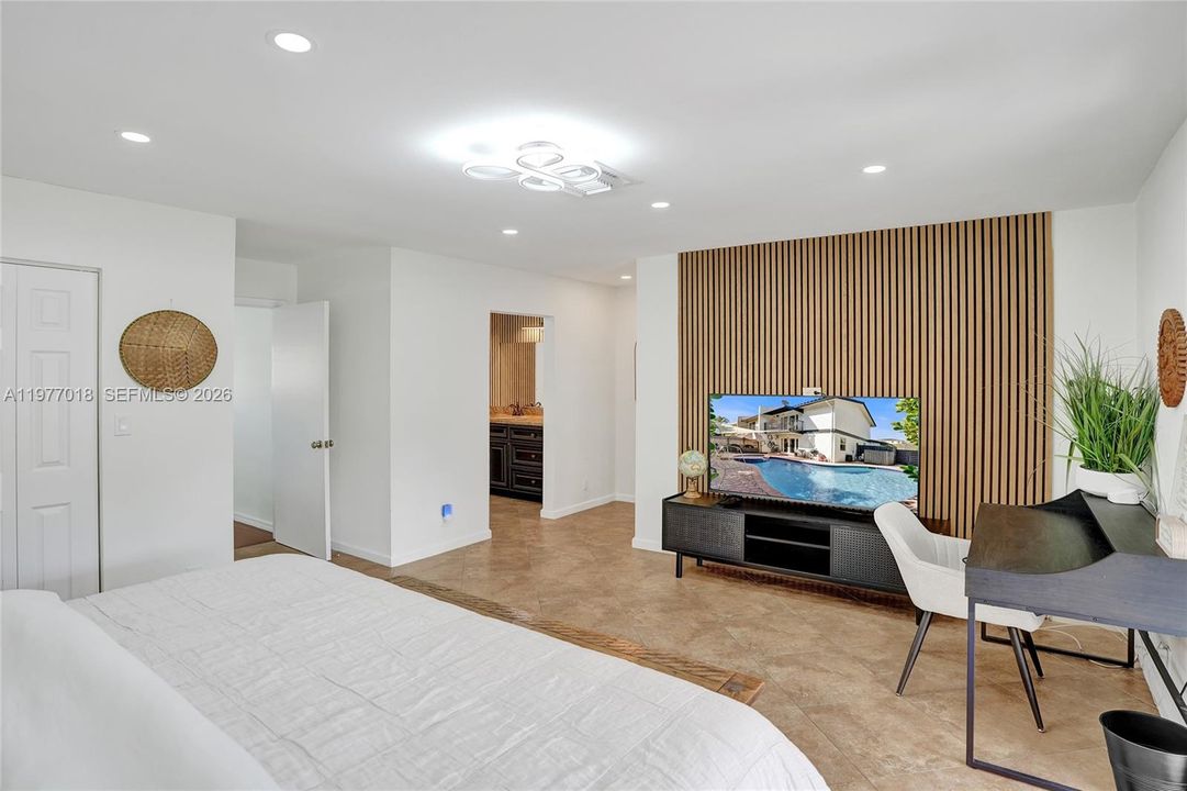 Primary suite spans the entire second floor.