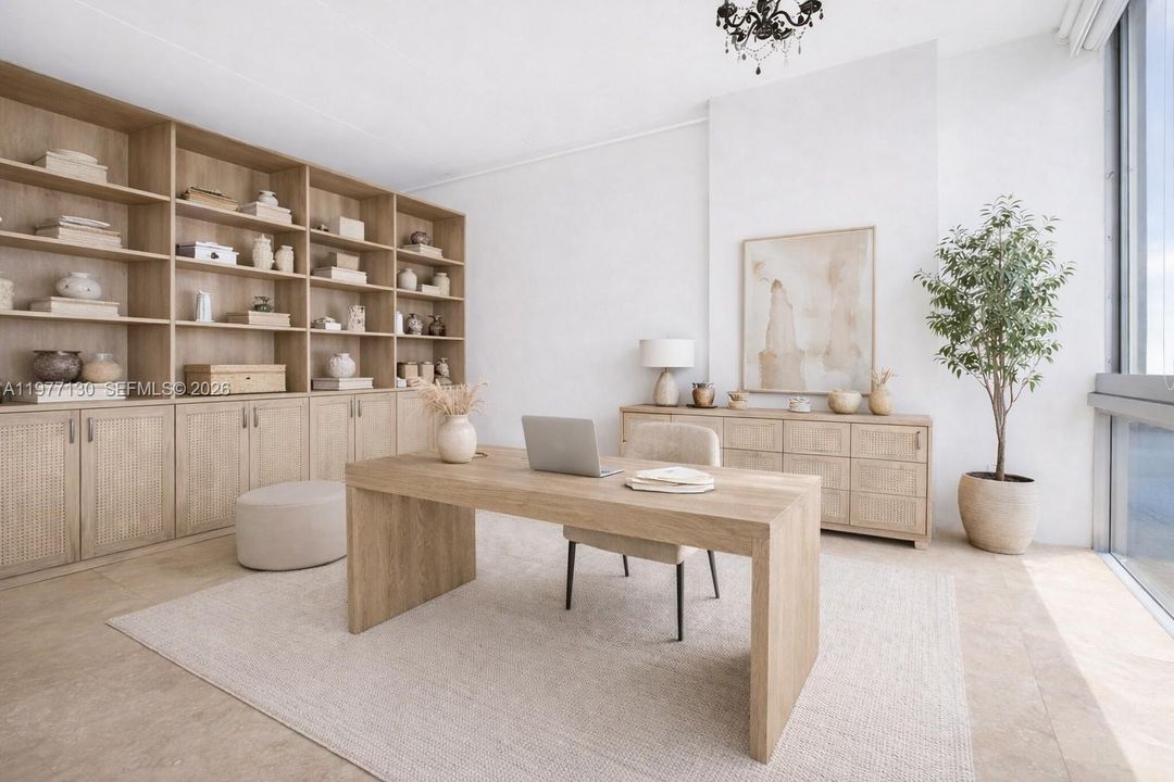 VIRTUALLY STAGED - HOME OFFICE
