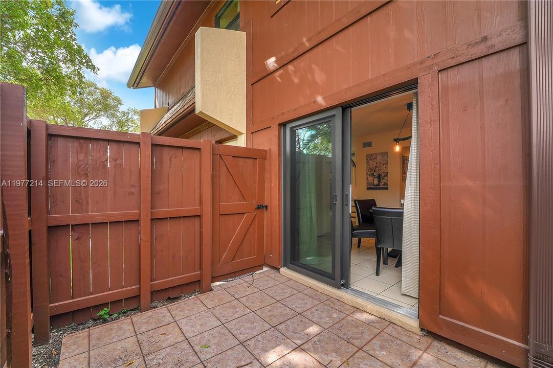 Small Patio off Dining area