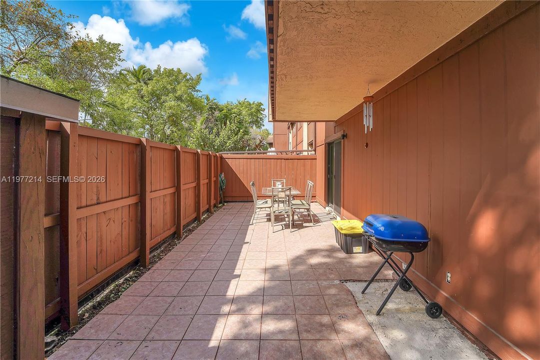 Larger Patio off the Living Area