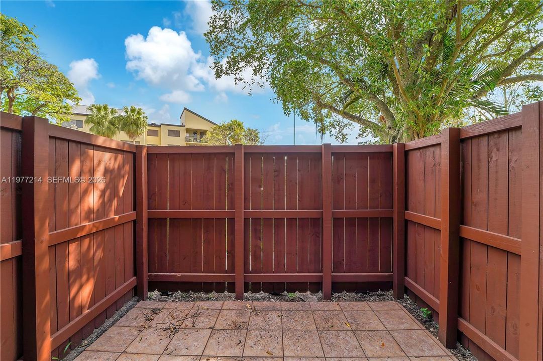 Small Patio off Dining area