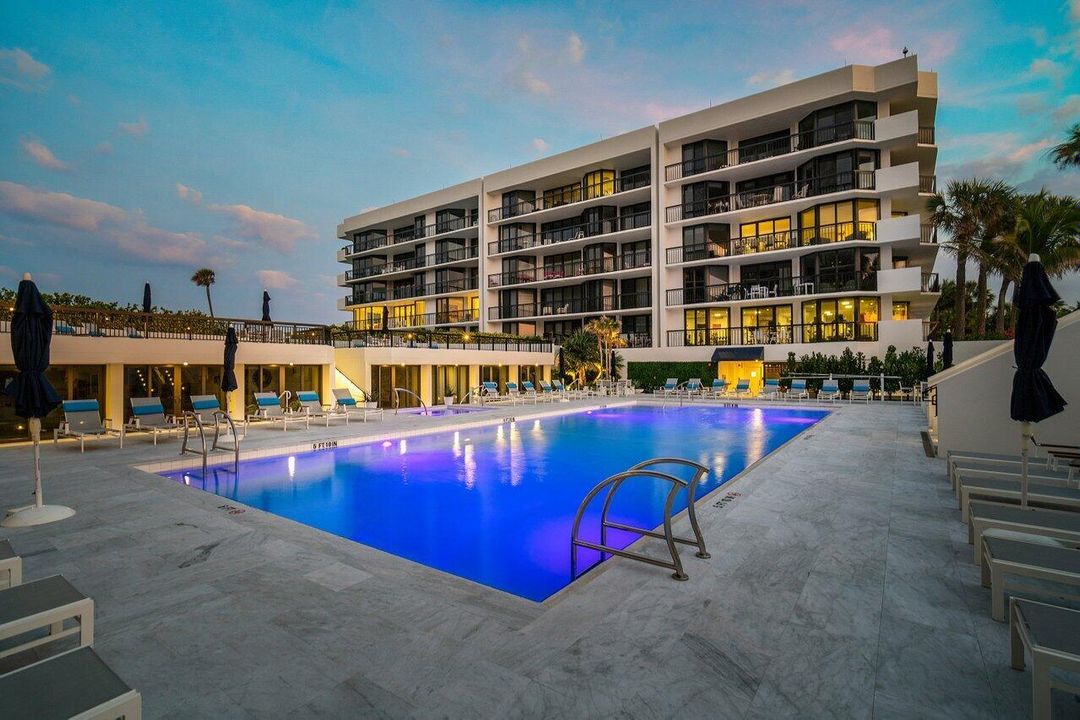 Evening Pool View