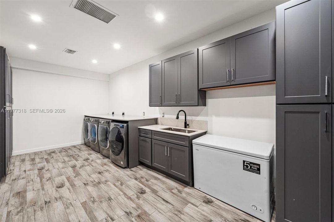 Laundry room.