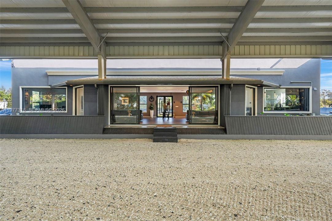 Indoor viewing area.