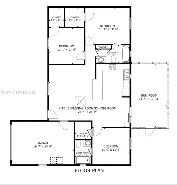 En Venta: $295,000 (3 camas, 2 baños, 1160 Pies cuadrados)