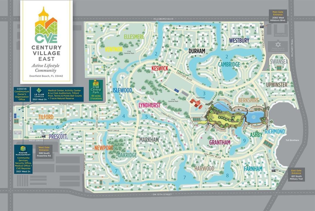Century Village East Community Map