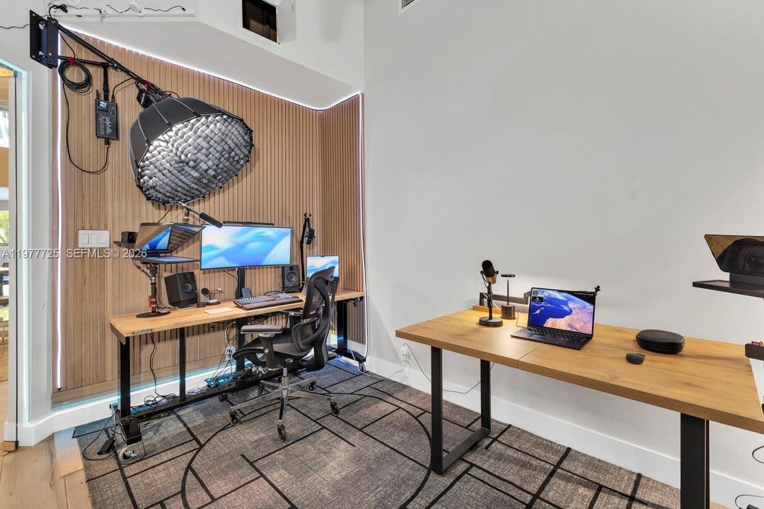 Bedroom being used as an office/studio