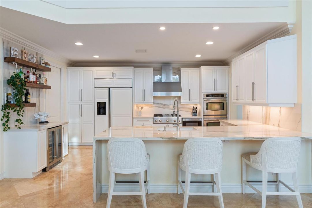 White Kitchen with Porcelain Countertops